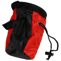 Buri Nylon-Futterbeutel Leckerlitasche 400 ml Rot/Schwarz