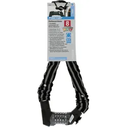 Kettenschloss FISCHER FAHRRAD, schwarz, SicherheitsschlösserL:4cm, L:4cm