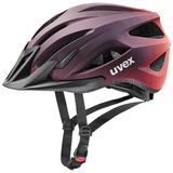Uvex viva 3 - leichter Allround-Helm für Damen und Herren - individuelle Größenanpassung - waschbare Innenausstattung - plum - grapefruit matt - 52-57 cm