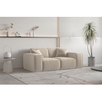 Fun Möbel Sofa Designersofa CELES PREMIUM 2-Sitzer in Stoff,