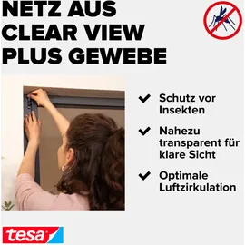 Tesa Fliegengitter-Tür Comfort 100 x 220 cm Weiß
