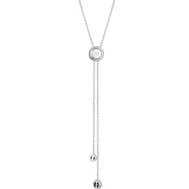 ELLI PREMIUM Y-Kette Kreis Geo mit Kristallen 925 Sterling Silber / Glas