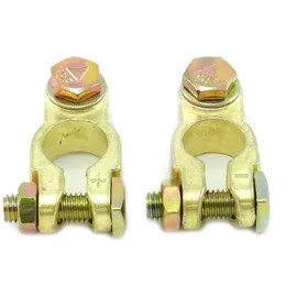 Solartronics Batterieklemmen 12V 24V Typ STBK3 Autobatterie Solarbatterie Polklemmen Batteriepolklemmen für Ringösen Plus Minus Set (10 Paar)