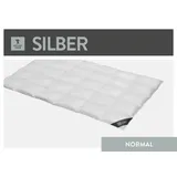 SPESSARTTRAUM Daunendecke Silber normal 100% Daunen, 155x220 cm