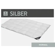SPESSARTTRAUM Daunendecke Silber normal 100% Daunen, 155x220 cm
