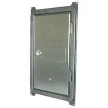 Marley Kamintür verzinkt 150 x 300 mm Edelstahl Silber