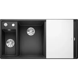 Blanco Axia III 6 S links anthrazit + Excenterbetätigung + InFino + Glasschneidbrett