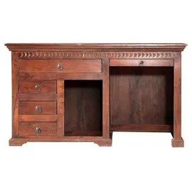 MASSIVMOEBEL24.DE Schreibtisch Akazie 140x64x80 nougat lackiert OXFORD #511