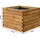 Dobar Gartenteich Alea inkl. Teichfolie Kiefer Braun 78 cm x 78 cm x 60 cm FSC®
