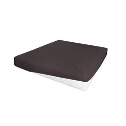 Jersey-Elastan Boxspringlaken , braun , Baumwollmischgewebe , Maße (cm): B: 150 H: 28 T: 28