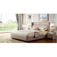 aea Luxus Design Bett Doppel Betten Schlazimmer Möbel Lederbett hotel Einrichtung