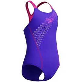 Speedo Medley Logo Badeanzug Blau/Lila 13-14 Jahre