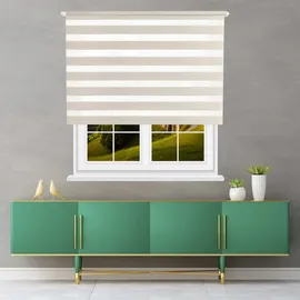 Wellhome Polyester Doppelrollo Tag Und Nacht 180 X 180 Cm - Linen - One Size