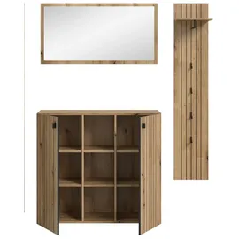 Möbel Boss STATION Garderobenset 157x192x37 cm braun