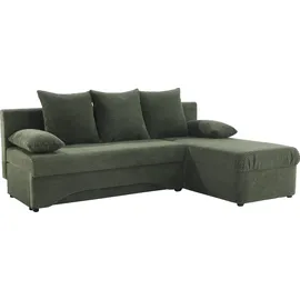 Jockenhöfer Ecksofa Mikrofaser L-Form 3-Sitzer Grün