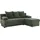 Jockenhöfer Ecksofa Mikrofaser L-Form 3-Sitzer Grün
