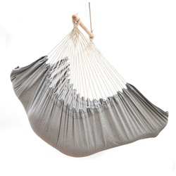 XXL Liege Hängesessel mit Seitenfach und Kissen 220x120cm Outdoor Hängematte