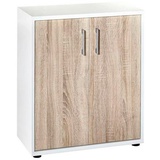 MÖBELPARTNER Aktenschrank Cimal, 143650 weiß, eiche 1 Fachboden 65,0 x 34,0 x 77,0 cm