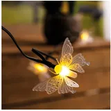 esotec Solar Deko-lichterkette 9 m 30 LEDs inkl. 2 m Zuleitung schwarz