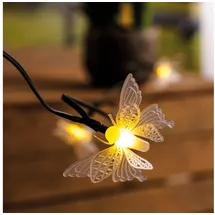 esotec Solar Deko-lichterkette 9 m 30 LEDs inkl. 2 m Zuleitung schwarz