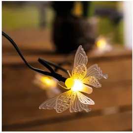 esotec Solar Deko-lichterkette 9 m 30 LEDs inkl. 2 m Zuleitung schwarz