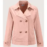 Madeleine Modischer Kurztrench im Used-Look in puderrosé | Gr.: 48