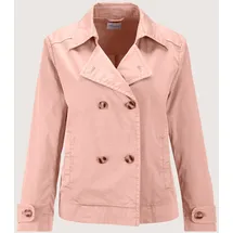 Madeleine Modischer Kurztrench im Used-Look in puderrosé | Gr.: 48