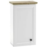 Livetastic Hängeschrank Weiß, Eiche, 1 Fächer, 41x70x24 cm Badezimmer, Badezimmerschränke, Hängeschränke