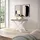 SKRAUT HOME Konsolentisch 160 x 73 x 90 cm Weiß/Zementgrau