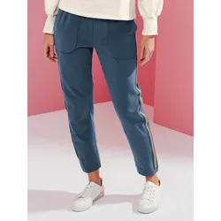 Le pantalon en sweat longueur chevilles taille ent  MYBC bleu