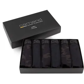 CAMANO Boxershorts schwarz L 6er Pack
