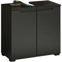 Stella Trading Waschbeckenunterschrank 60 x 57,5 x 32 cm Schwarz matt