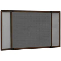vidaXL Ausziehbarer Insektenschutz für Fenster 193 x 75 cm Braun
