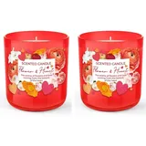 Dekohelden24 Duftkerze 150 g rot