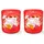 Dekohelden24 Duftkerze 150 g rot