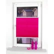 LIEDECO Klemmfix Plissee verspannt 45 x 150 cm rot