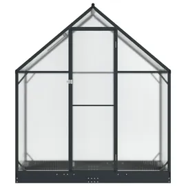 vidaXL Gewächshaus Alu Anthrazit Blankglas 0 mm 1,16 m2
