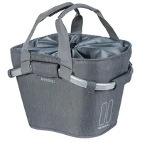 Basil City-Tasche ClassicCarryAll Front grey melee, abnehmbar oh Halt,28x37x26cm, grau - Grau