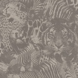 Rasch Textil Rasch Tapeten Vliestapete (Exotic) Grau graue 10,05 m x 0,53 m Kalahari 704730