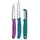 Victorinox Swiss Classic Gemüsemesser Set 10 cm 3-tlg. Farbig