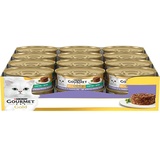 Purina Gourmet Gold Pastetchen mit feuchtem Gemüse, Katzen mit Lamm und grünen Bohnen, 24 Dosen à 85 g