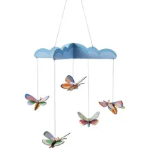 boni-shop Mobile Studio ROOF Bastel-Set, 3D Wandobjekt, Baby Mobile -, Schmetterlingstanz