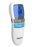 HoMedics No Touch Infrarot-Thermometer - kontaktlos, tragbar, Stirntemperaturmessgerät, 1-Sekunden-Sofortmessung, leicht lesbare LCD-Anzeige, Fieberalarm, Nachtmodus, automatische Abschaltung