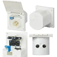 PRO PLUS CEE-Einspeisestecker Einbau eckig 220-240V 16A Weiß