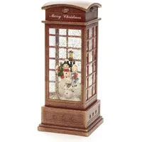 Konstsmide Schneekugel 4371-550 rot/transparent/weiß