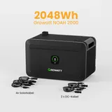 Growatt NOAH 2000 Batteriespeicher für Balkonkraftwerke, by Powerness - Growatt NOAH 2000 | 2048Wh / Ohne 800W Growatt NEO / Powerness Express