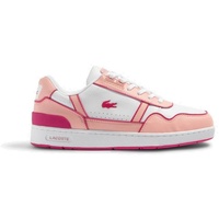 Lacoste Sneaker - Junior-Sneakers T-CLIP, Color Pop, Turnschuhe, Kunstleder Weiß/Pink EUR 36