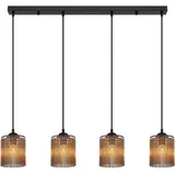 Nowa 4-flg. 87 cm rund schwarz Metall