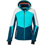 KILLTEC Damen Skijacke/Funktionsjacke mit abzippbarer Kapuze und Schneefang KSW 66 WMN SKI JCKT, aqua, 36,