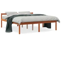 vidaXL Seniorenbett 150 x 200 cm Wachsbraun